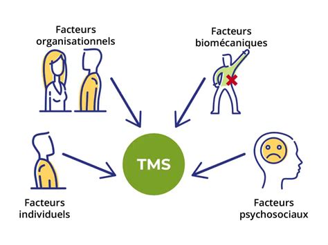 Quels sont les 6 endroits du corps à être le plus touchés par les TMS