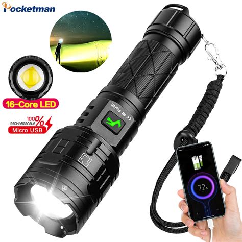 Super Newest Xhp Most Powerful Led Flashlight Usb Xhp High Power