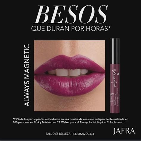 Labial Liquido Color Intenso Magnetic Mate Indeleble Jafra MercadoLibre