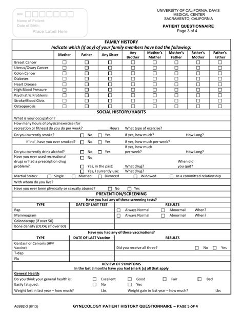 Patient Questionnaire Fill Out Sign Online And Download Pdf