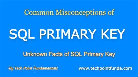 Sql Primary Key Constraint