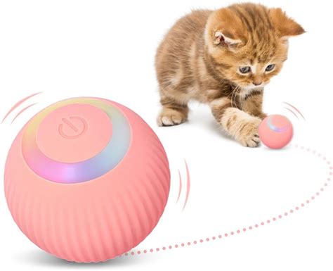 Dongker Balle Intelligente Pour Chat Jouet Chat Interactif Rotation