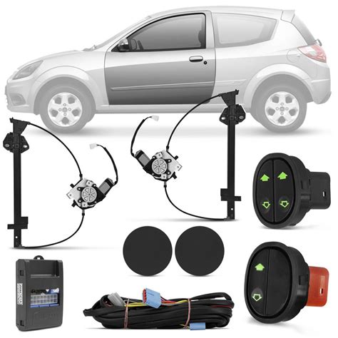 Kit Vidro Elétrico Ford Ka 2004 2003 2005 2006 2007 2 Portas