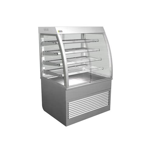 Cossiga Dimension Series Floor Standing Curved Refrigerated Display Cold Food Displays Inc