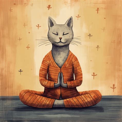 illustration   yoga cat  stock photo public domain pictures