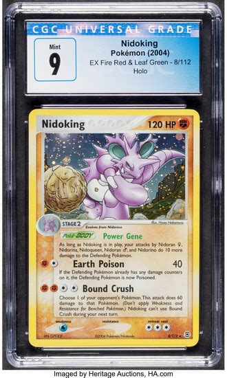 Pok Mon Nidoking Ex Fire Red Leaf Green In United States