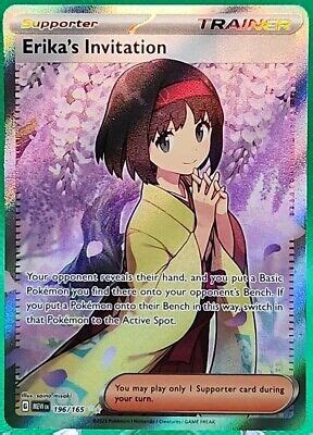 Erika S Invitation Scarlet Violet Ultra Rare Holo Pokemon