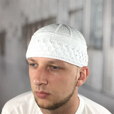 Large Kufi Hat Mens Muslim Skull Cap For Men Taqiyah With Etsy