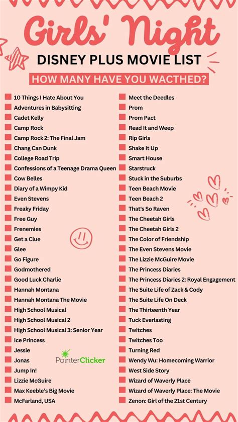 Ultimate Disney Plus Movie Marathon Checklist For Teens