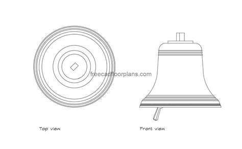 Temple Bell Free Cad Drawings