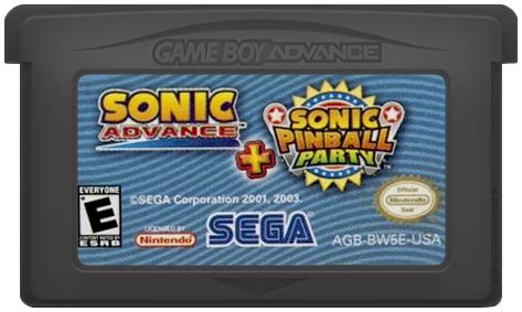 Combo Pack Sonic Advance Sonic Pinball Party Details Launchbox