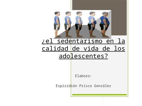 PPTX El Sedentarismo En La Calidad De Vida De Los Adolescentes