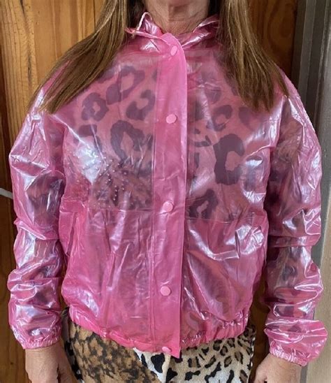 Pin By On Mom In Pink Raincoat Pink Plastic