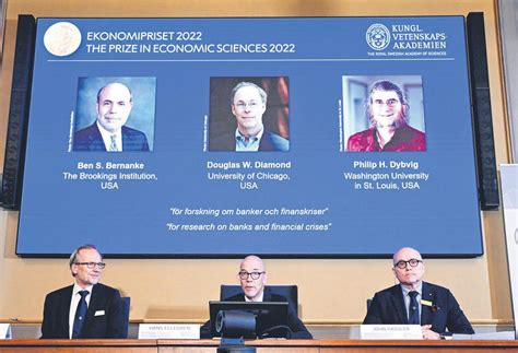 Ex Fed Chief Among Us Trio Awarded Nobel Prize In Economics