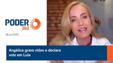 Angélica grava vídeo e declara voto em Lula YouTube