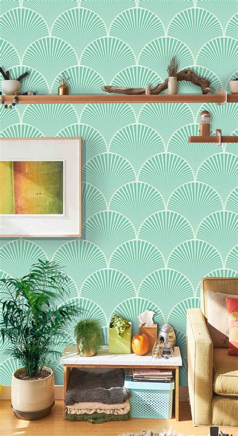 Art Deco Wallpaper Peel Stick Removable Wallpaper Woven Texture