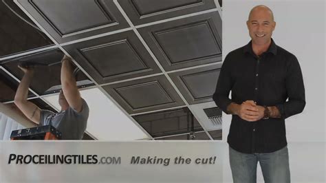 How To Cut Drop Ceiling Tiles Fit Shelly Lighting