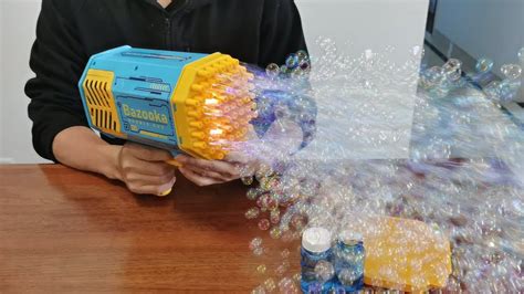 Bazooka Bubble Gun Unboxing And Review 2022 69 Holes Bubble Machine