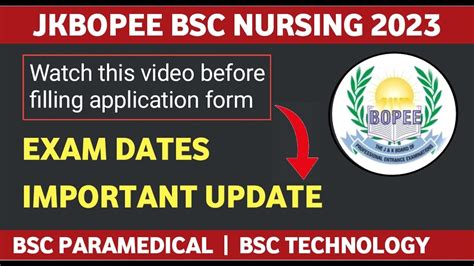 Jkbopee B Sc Nursing Application Form Date Printable Forms Free