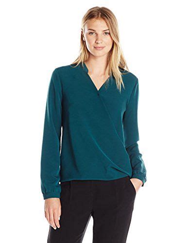 Amazon Brand Lark Ro Women S Long Sleeve Crossover Top With Mock