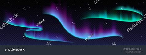 Northern Lights Neon Glowing Effect On Stock Vector (Royalty Free ...