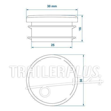 Inslagdop Ø30mm Trailerplus nl