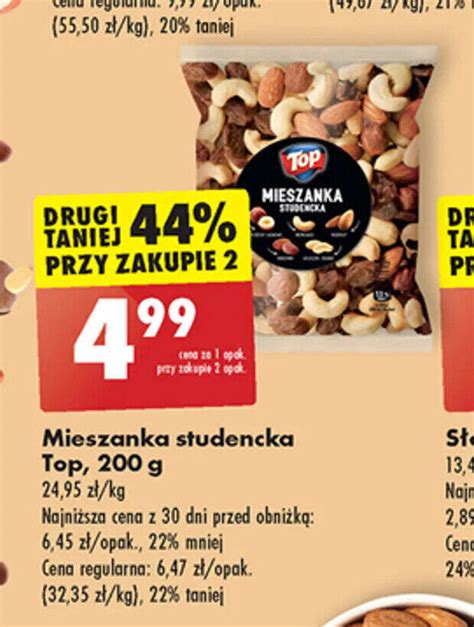 Promocja Mieszanka Studencka Top G Biedronka