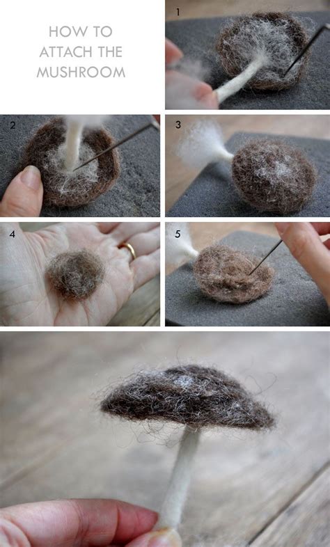 How To Make A Needle Felted Mushroom Stuffed Mushrooms Needle