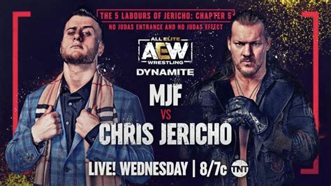 Aew Dynamite Results Chris Jericho Vs Mjf Sting In Action