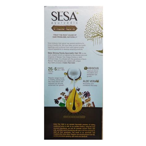 Buy Sesa Plus Ayurvedic Strong Roots Hair Oil Ml Online At Best