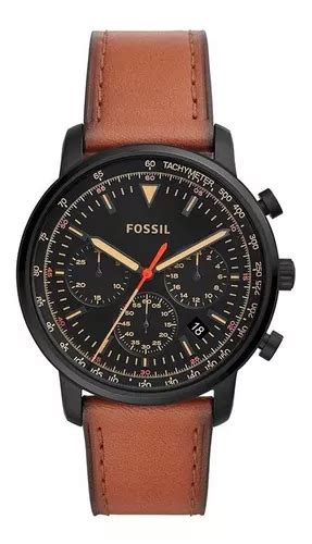 Relógio Fossil Masculino Cronografo Fs5501 0pn Preto Couro MercadoLivre