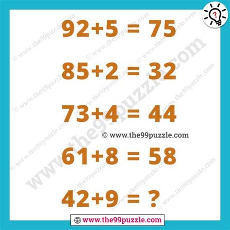 Logical Math Riddle With Answer The 99 Puzzle