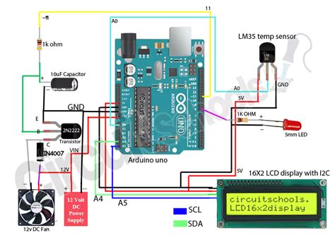 Temperature Based Fan Speed Controller Using Arduino And Lm Circuit