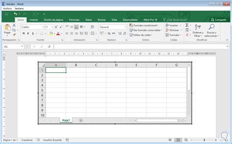 C Mo Insertar Excel En Word Solvetic