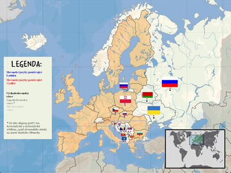 Mapa slovanských jazyků Martin Adámek