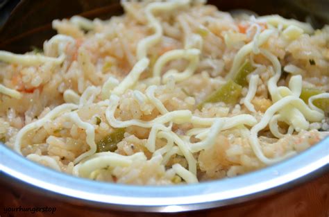 Cheesy Rice Or Rice With Cheese Yourhungerstop