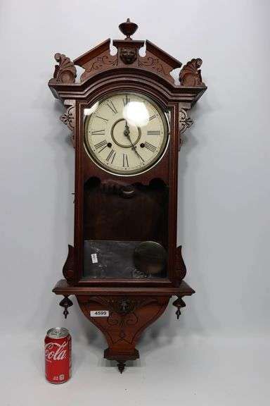 Antique Regulator Clock Dixons Auction At Crumpton