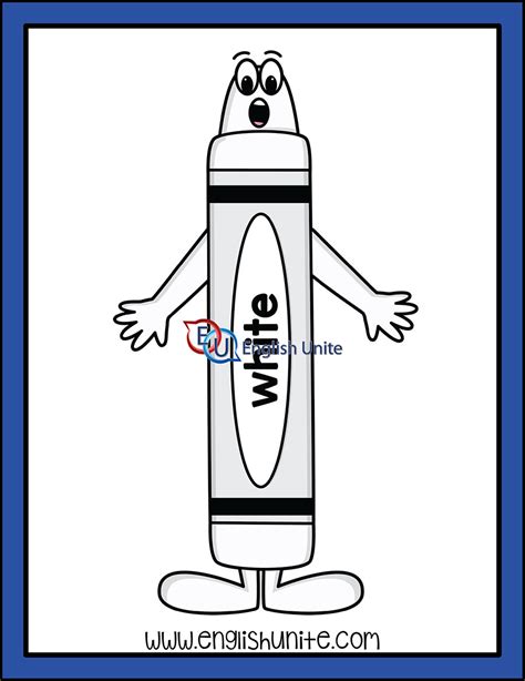 English Unite - Color Your Emotions - White Crayon (Shock)