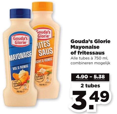 Gouda S Glorie Mayonaise Of Fritessaus 750ml Aanbieding Bij PLUS