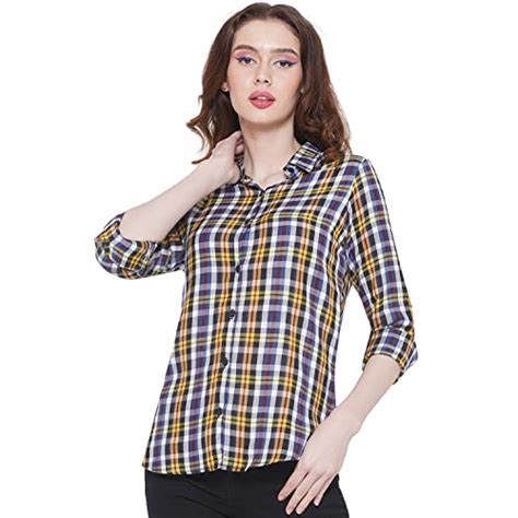 Buy Vastraa Fusion Rayon Regular Fit Full Sleeves Check Casual Shirt