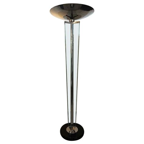 French Art Deco Stain Glass Floor Lamp For Sale At 1stdibs