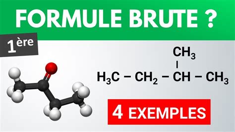 D Couvrir Imagen D Terminer La Formule Brute D Une Mol Cule Fr