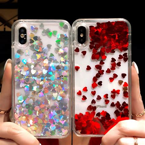 Moving Holographic Phone Case Liquid Glitter Phone Case Etsy