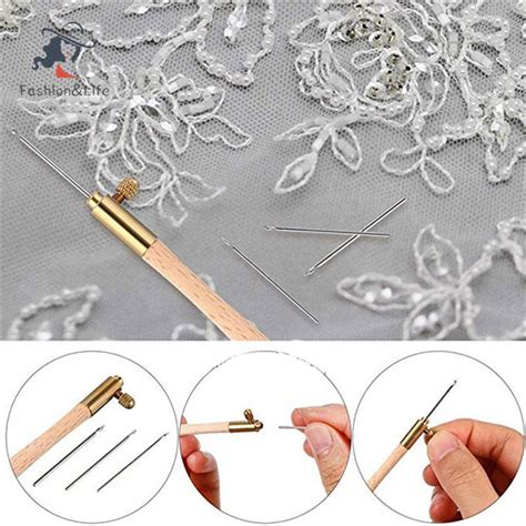 TCXL Tambour Hook With 3 Needle Embroidery Beading Crochet Tool Kit