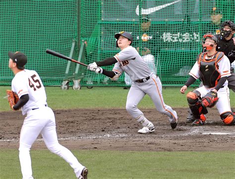 【巨人】岡田悠希が勝ち越しの豪快3ラン「うまく回転できて打てた」し烈外野争いの中で猛アピール スポーツ報知