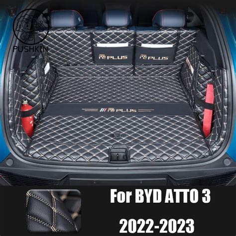 For BYD ATTO 3 EV 2022 2023 Custom Trunk Mats Leather Durable Cargo