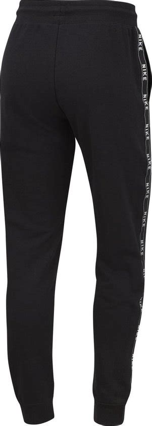 Nike Nsw Logo Tape Joggingbroek Dames Black Black Black White