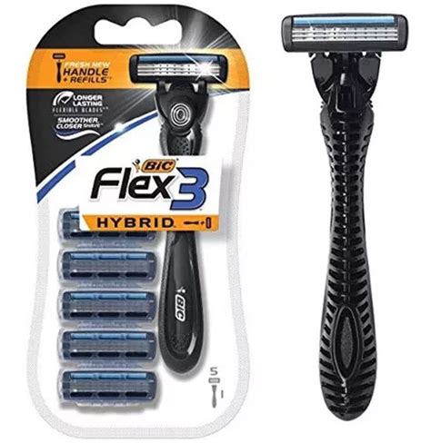 Bic Flex 3 Hbrida De Hombre Maquinillas De Afeitar Con 4 Re Meses Sin