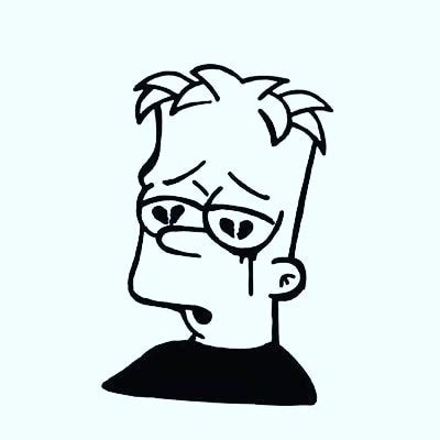 Bart Simpson Drawing Sad - img-ultra