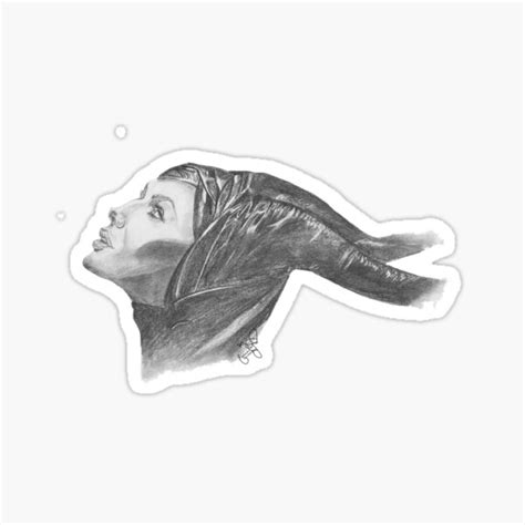 Maleficent Angelina Jolie Sticker For Sale By EmiMac3D Redbubble